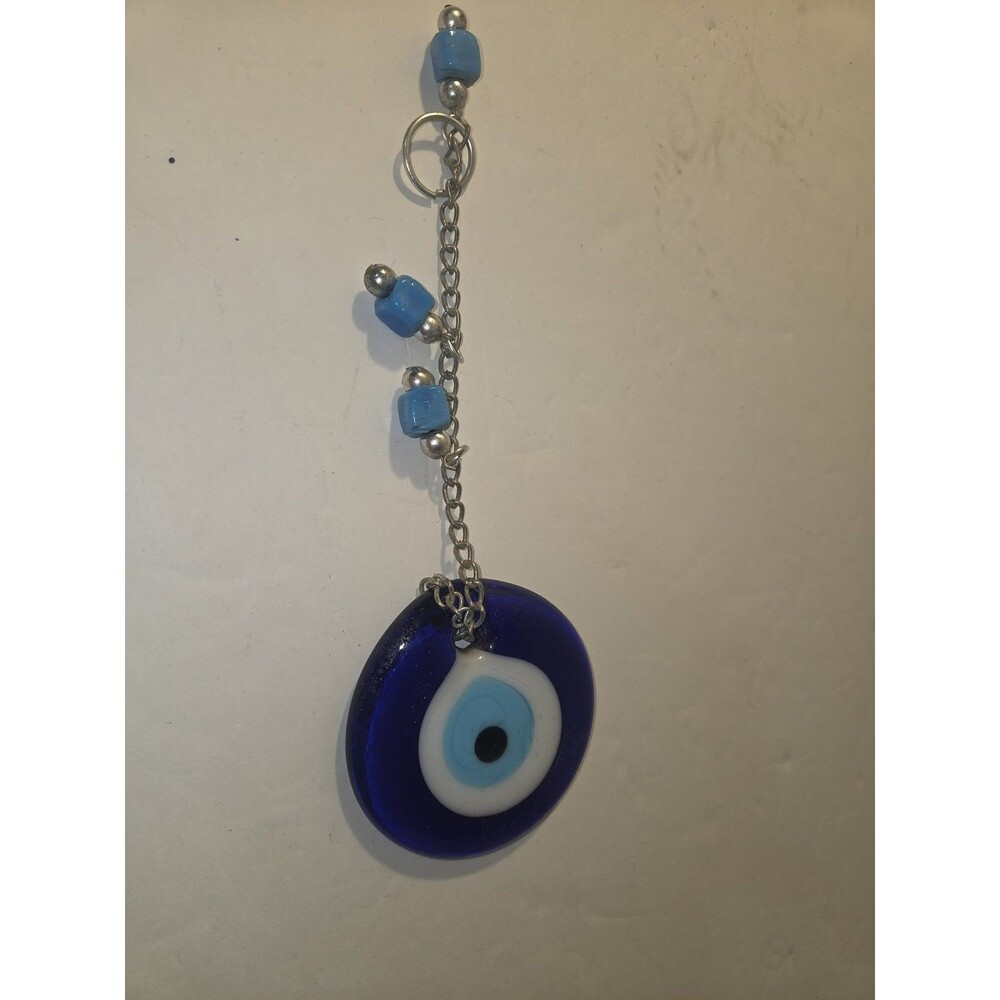 Turkish Evil Eye Keychain - Nazar Boncugu - Blue Glass